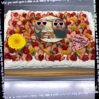 写真ウェディングケーキ(⋈◍＞◡＜◍)。✧♡<br>